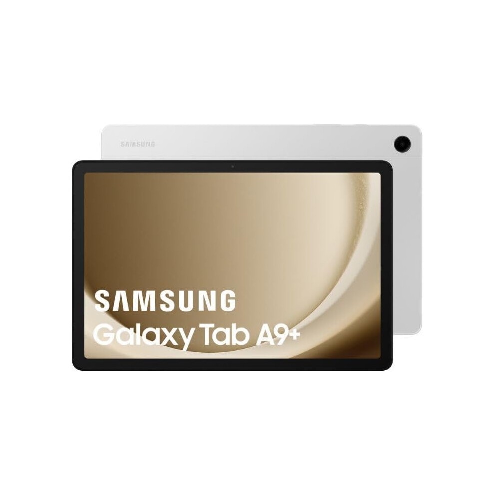 (Silver) Samsung Galaxy Tab A9 64GB 4GB RAM Unlocked to All Carrier, with Official 25W UK Adapter (EP-T2510) Retail Pack, (11.0, Inches, Graphite, 5G