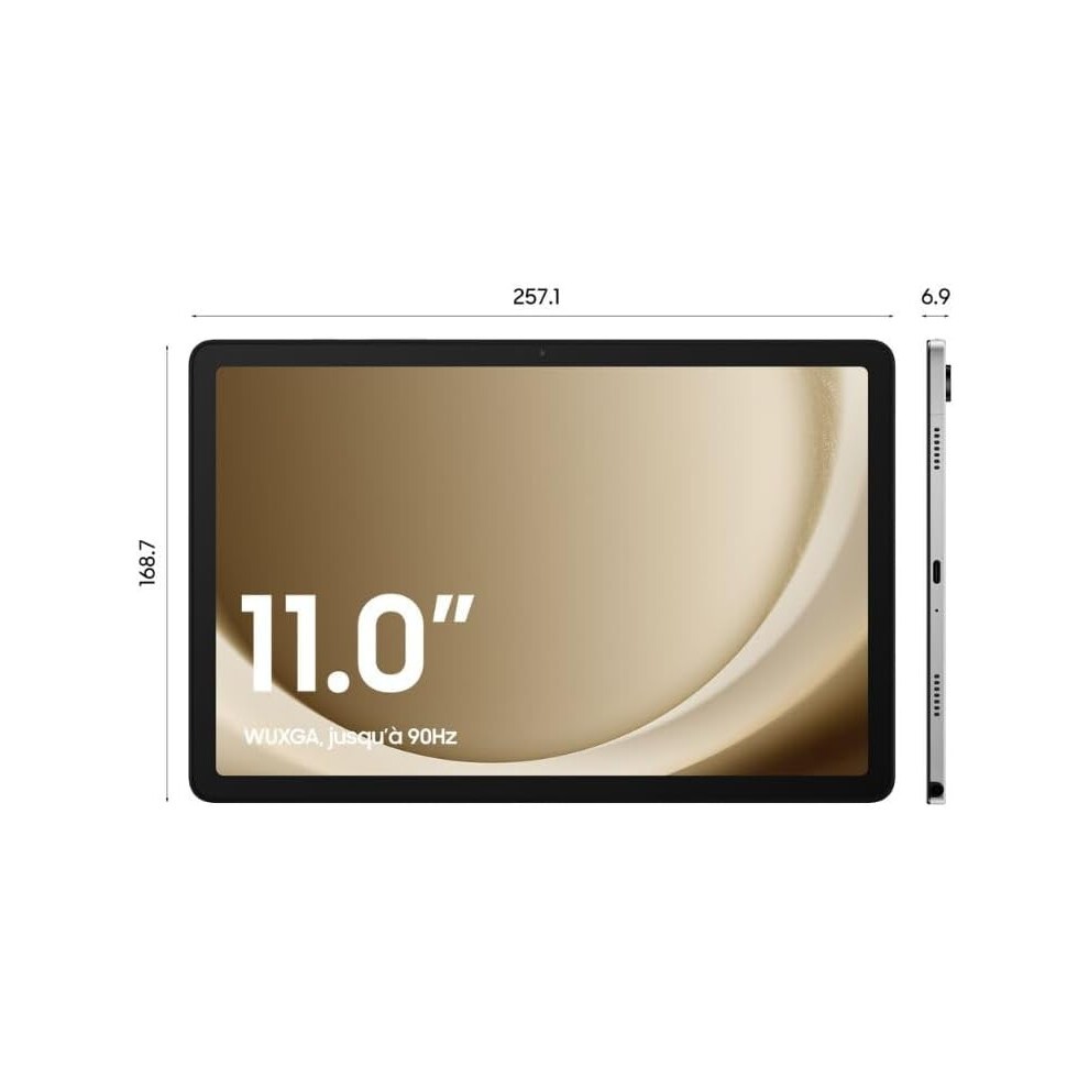 (Silver) Samsung Galaxy Tab A9 64GB 4GB RAM Unlocked to All Carrier, with Official 25W UK Adapter (EP-T2510) Retail Pack, (11.0, Inches, Graphite, 5G