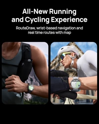 HUAWEI Watch GT 5 46mm Smartwatch, up to 14 Days Battery Life, All New Running and Cycling Sports Smart Watch, Sharp Edged Design, Health Tracking, Co