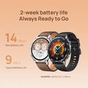 HUAWEI Watch GT 5 46mm Smartwatch, up to 14 Days Battery Life, All New Running and Cycling Sports Smart Watch, Sharp Edged Design, Health Tracking, Co