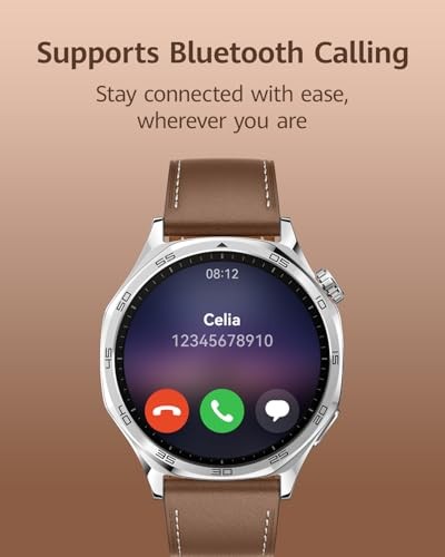 HUAWEI Watch GT 5 46mm Smartwatch, up to 14 Days Battery Life, All New Running and Cycling Sports Smart Watch, Sharp Edged Design, Health Tracking, Co