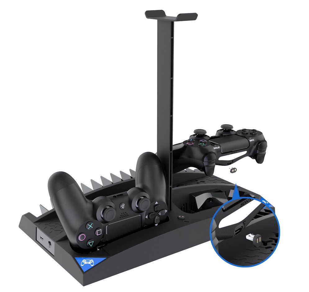 IPega P4009 Nabíjecí Stanice S Chlazením Pro PS5/PS4 Black