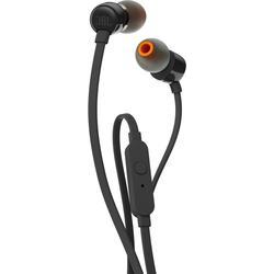 JBL T110 Earphones with Remote - Black, Black