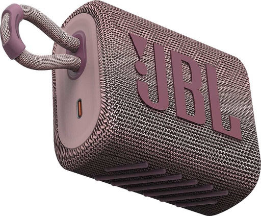 JBL GO 3 Compact Waterproof Portable Bluetooth Speaker Pink