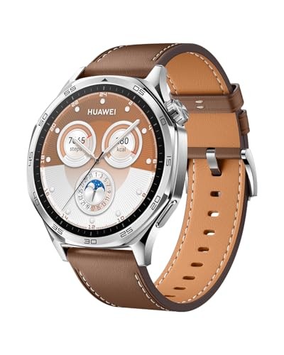 HUAWEI Watch GT 5 46mm Smartwatch, up to 14 Days Battery Life, All New Running and Cycling Sports Smart Watch, Sharp Edged Design, Health Tracking, Co