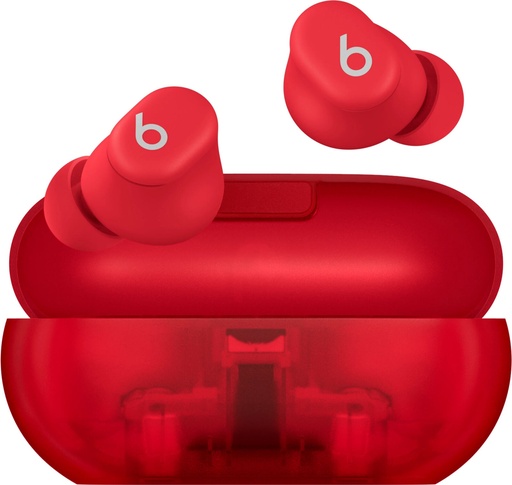 Beats Solo Buds True Wireless Bluetooth Earbuds - Transparent Red