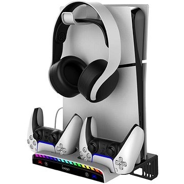 IPega P5S011 Wandhalterung Für PS5/PS5 Slim Mit Dual Charger Dock Für PS5 Controller